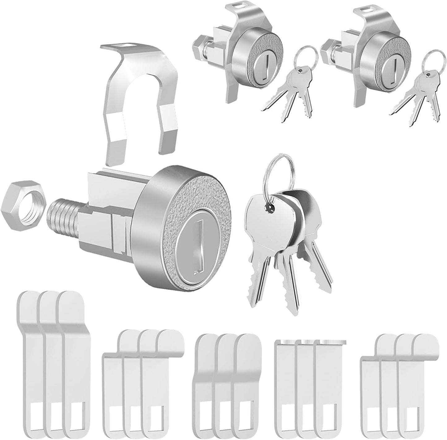3 Pack Mailbox Locks with Keys Replacement for L-1172C Mailbox