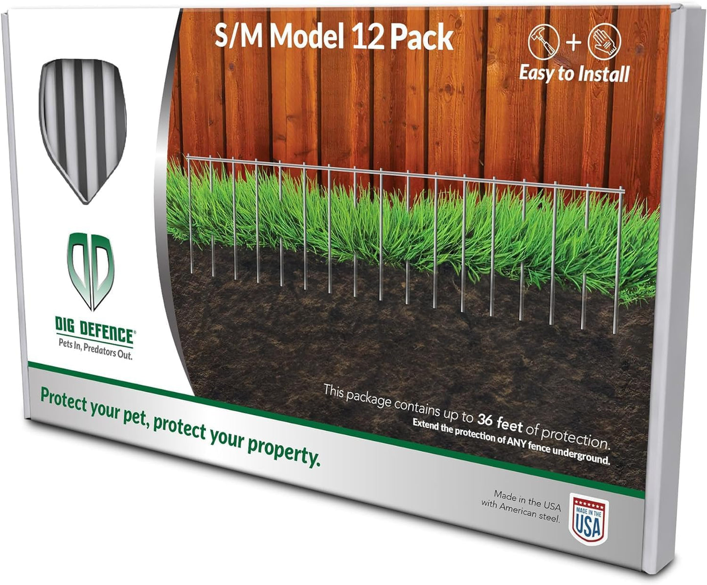 Dig Defence Original Animal Barrier Fence for Dogs and Rabbits