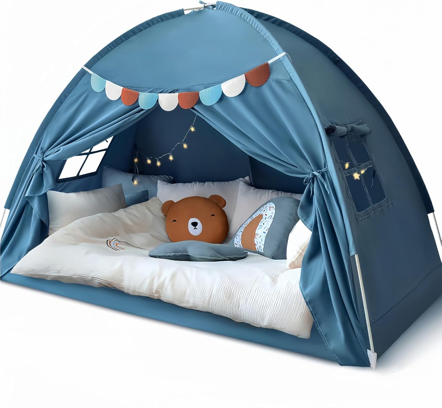 Privacy & Play: Razee Twin Bed Tent in Blue Jean