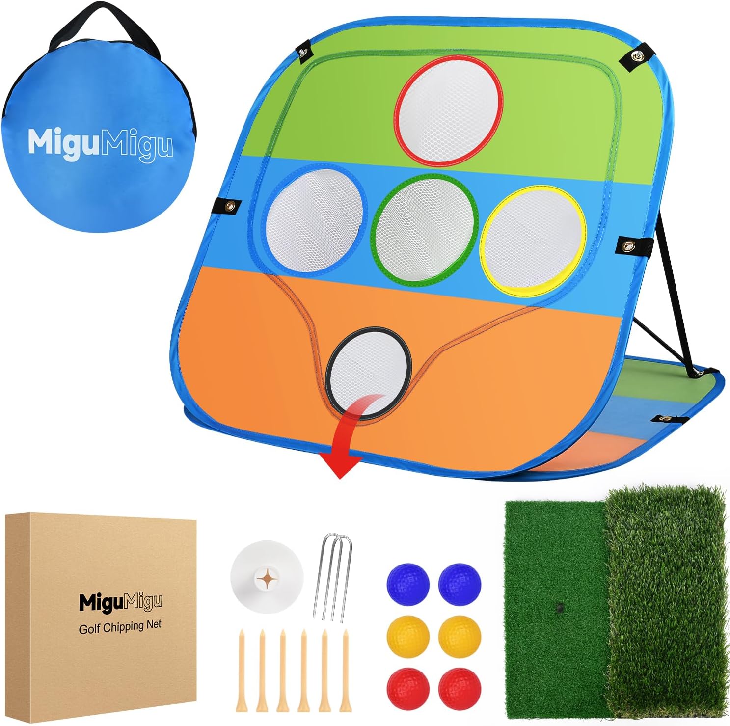 Ultimate X-Shape Golf Chipping Net by MiguMigu