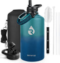 128 oz One Gallon Water Bottle Insulated - Triple Wall Cold 48 Hrs
