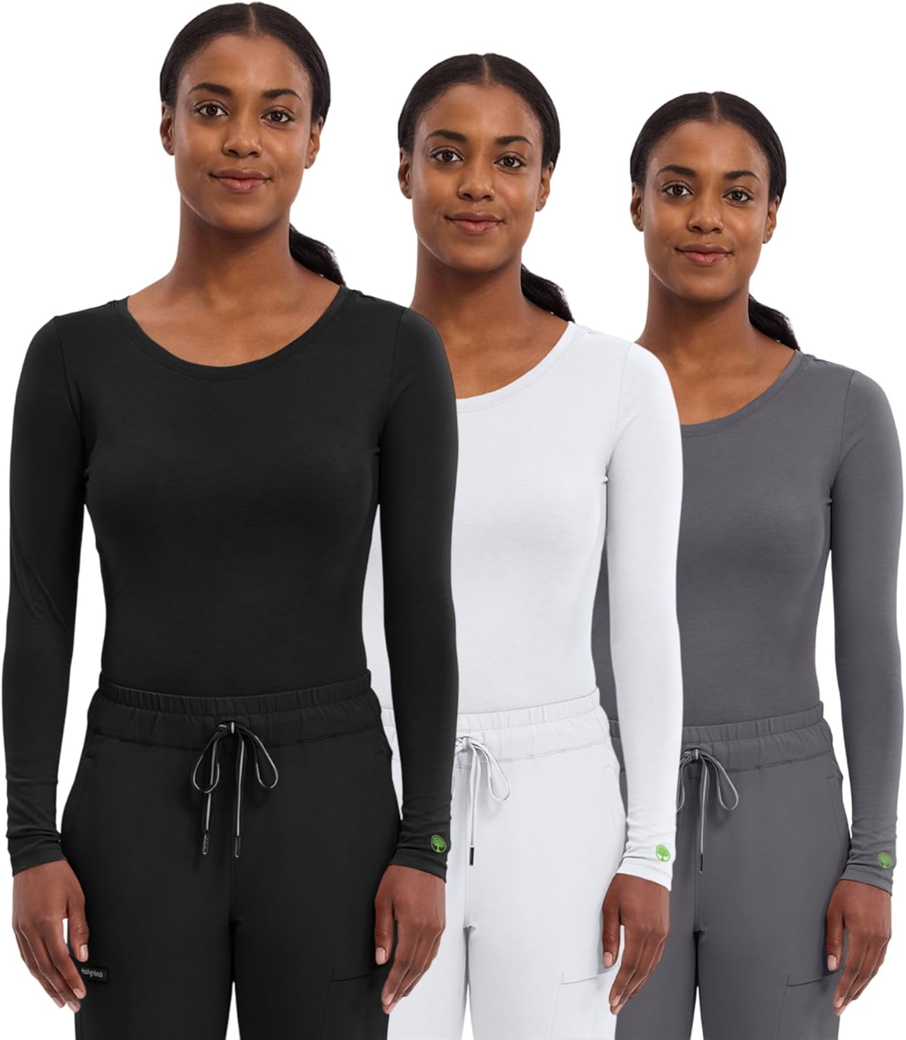 Healing Hands Women's Longsleeve Scrub Tee for Comfort & Style