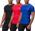 DEVOPS 3 Pack Men's Cool Dry Compression Shirts - All-Season Base