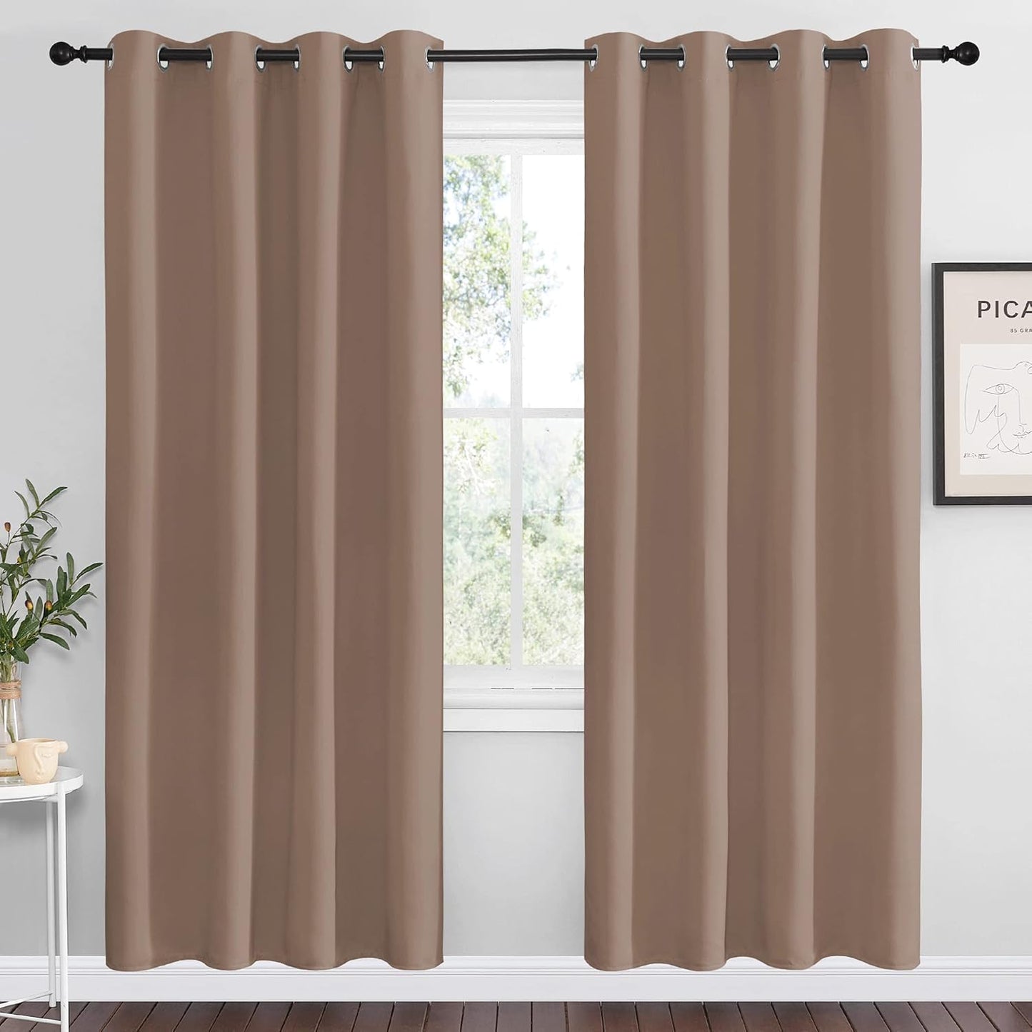 NICETOWN Kitchen Blackout Curtains for Energy Saving and Style