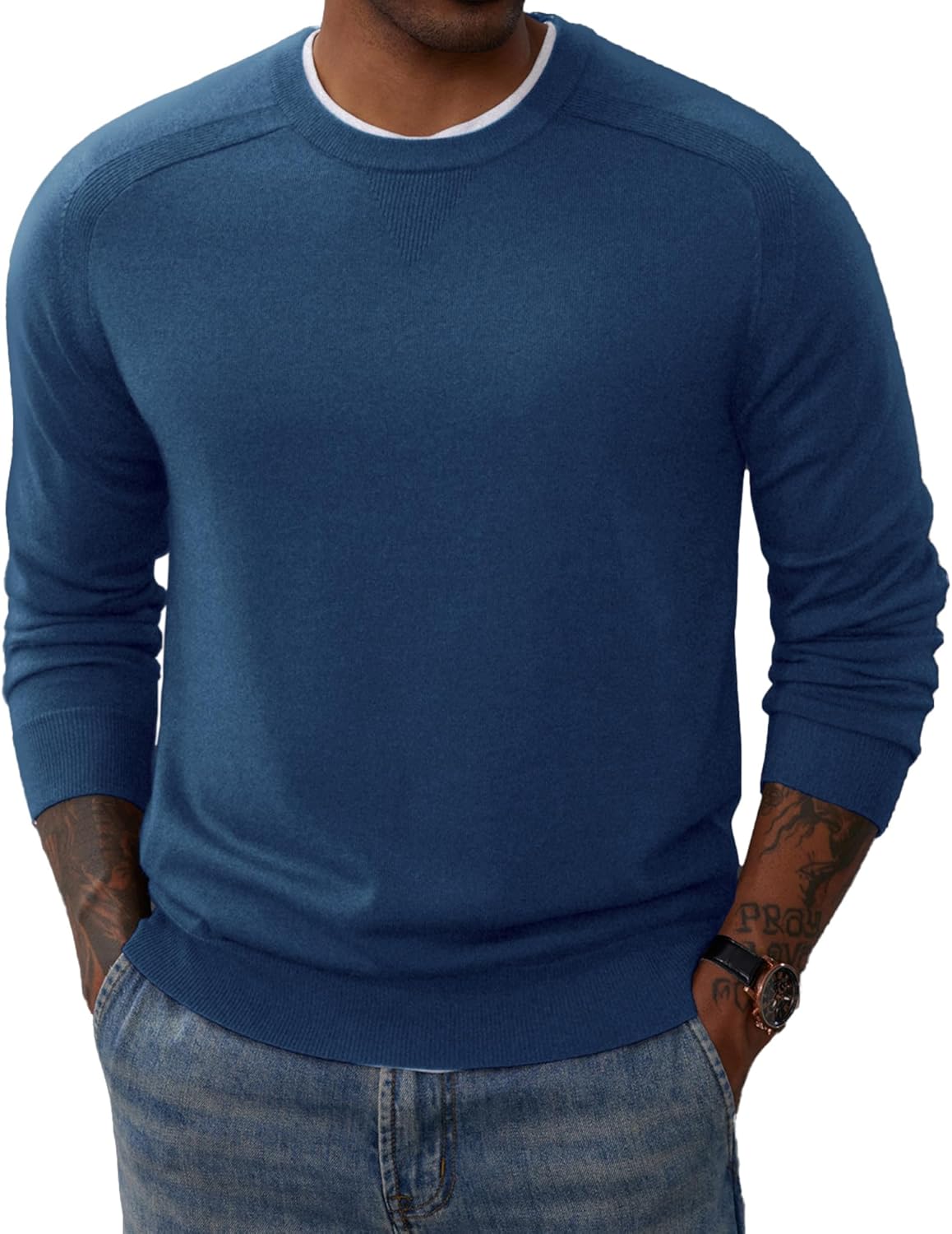 Cozy Wool Blend Crewneck for Men by PJ