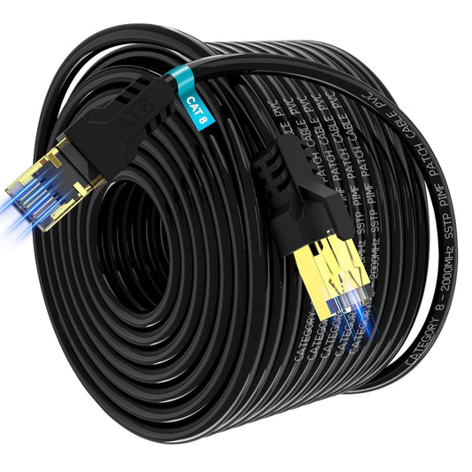 Cat 8 Ethernet Cable 200ft High Speed for Gaming and Streaming