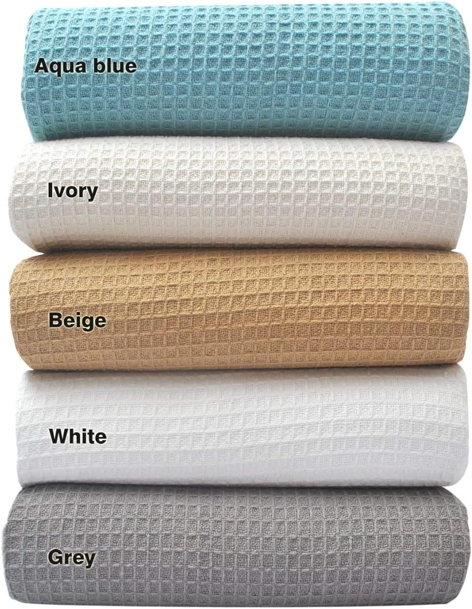 Tex Trend White Waffle Blankets for All Season Comfort and Style