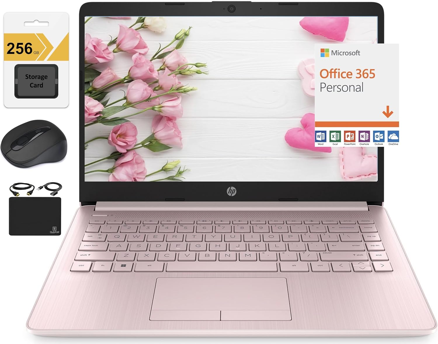 HP 14 HD Ultra Light Thin Laptop with 16GB RAM and 320GB Storage