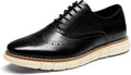 Mens Crossflex Dress Sneakers Wingtip Derby Oxford - Lightweight