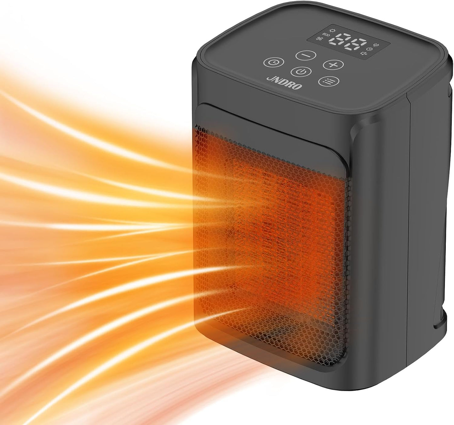 JNDRO Quiet Ceramic Heater - Fast Indoor Heating