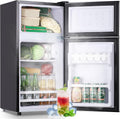 Retro Fridge with Freezer Dual Door for Compact Living Spaces