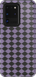 Casely Galaxy S20 Ultra Case Midnight Hex Purple Checkered - Slim