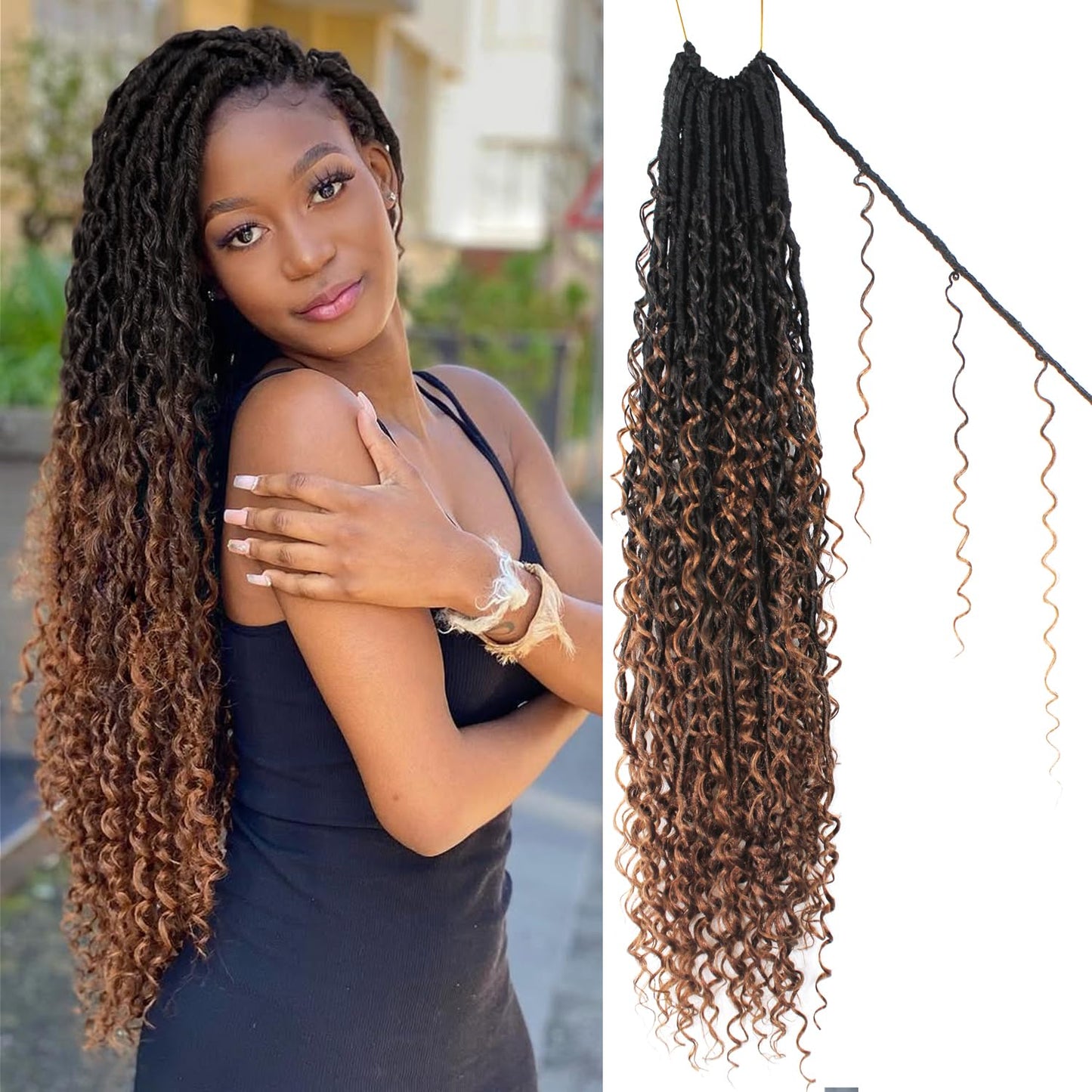 Boho Faux Locs Crochet Hair 30 Inch for Stunning Styles