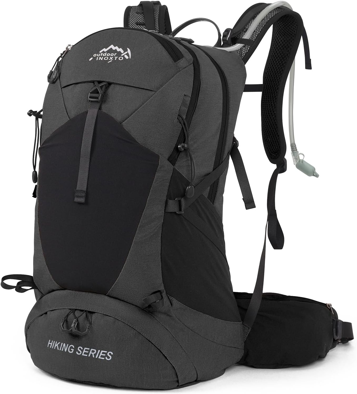 Hiking Backpack with 3L Water Bladder and Rain Cover for Adventures