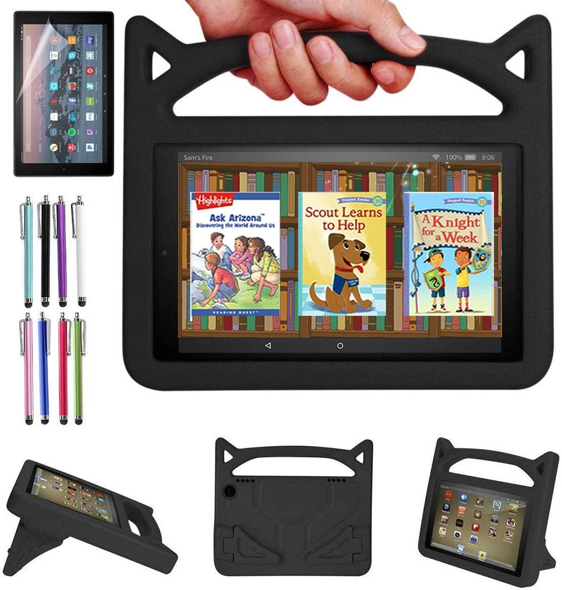 Lightweight Shockproof Case for Fire HD 8 Plus Tablets 2020