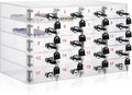 Layhit 20 Slots Cell Phone Locker Box for Classroom - Clear Acrylic