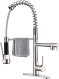 Commercial Kitchen Faucet High Pressure Industrial Sink with Pull Down