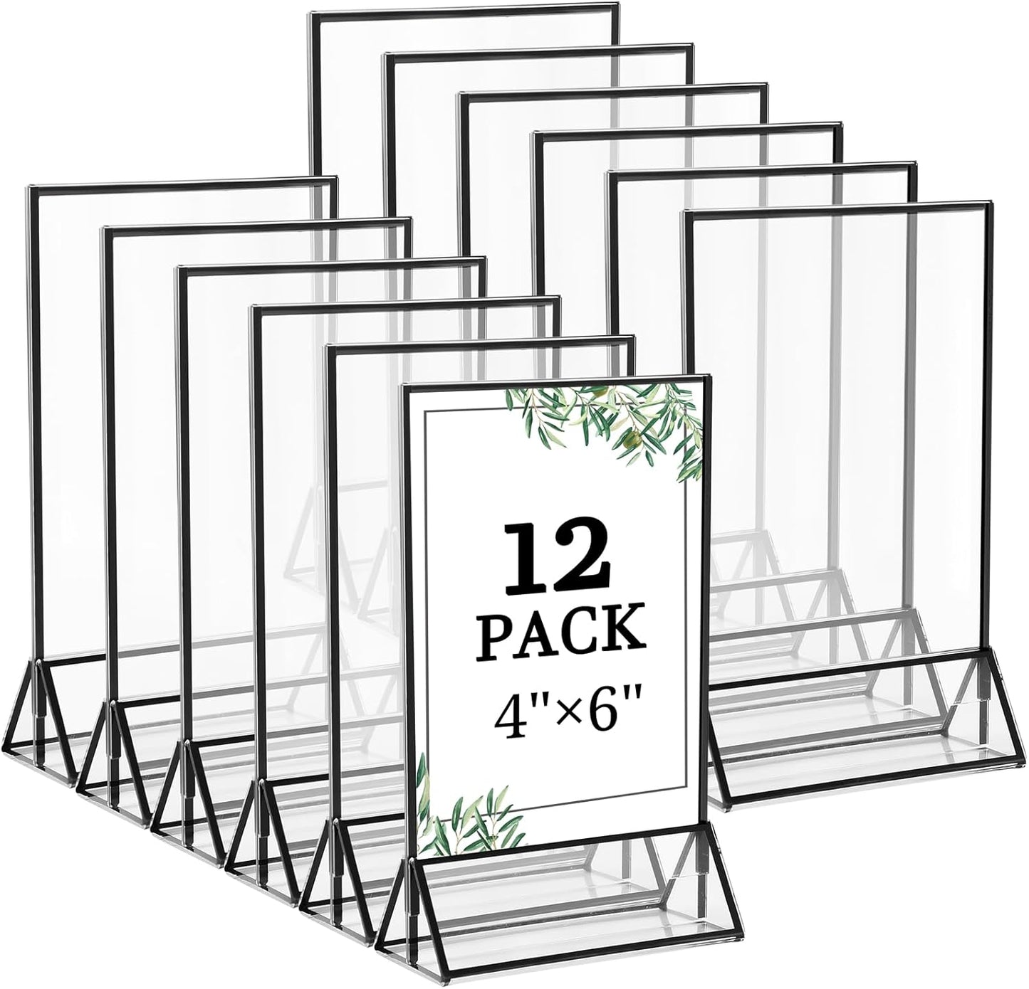 Clear Acrylic Sign Holders for Weddings, Offices, and Events