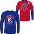 NFL Youth 3-Pack Team Color T-Shirt and Long Sleeve Set - 8-20