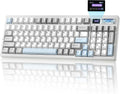 YUNZII IF99 White Wireless Mechanical Keyboard with LCD - Gateron Zero