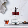 Karaca Dora Teapot Set Glass Tea Pot 1L Kettle 2L - Clear Borosilicate