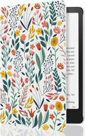 MoKo Case for 7in Kindle Paperwhite 12th Gen 2024 - Floral Design