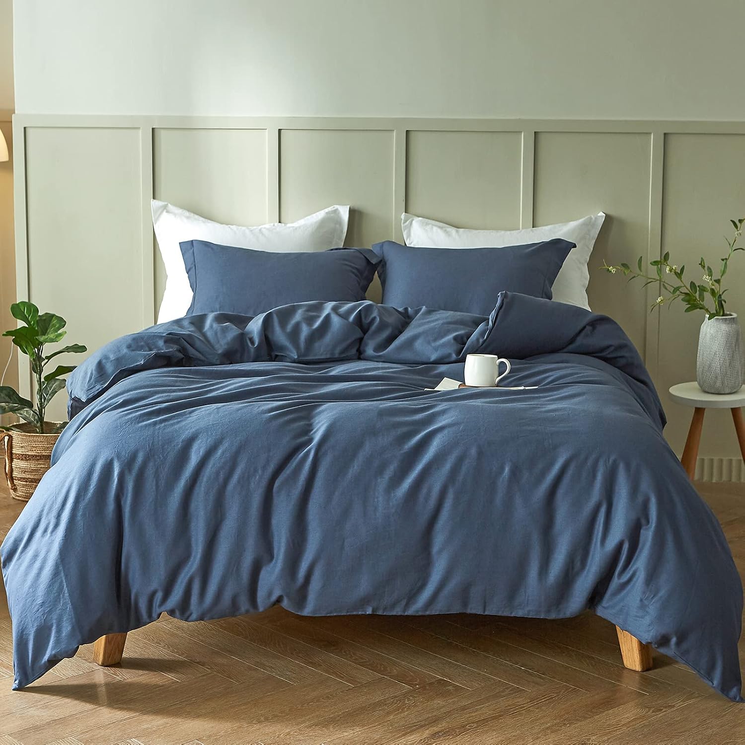 Simple&Opulence French Linen Duvet Cover Set for Cozy Bedrooms