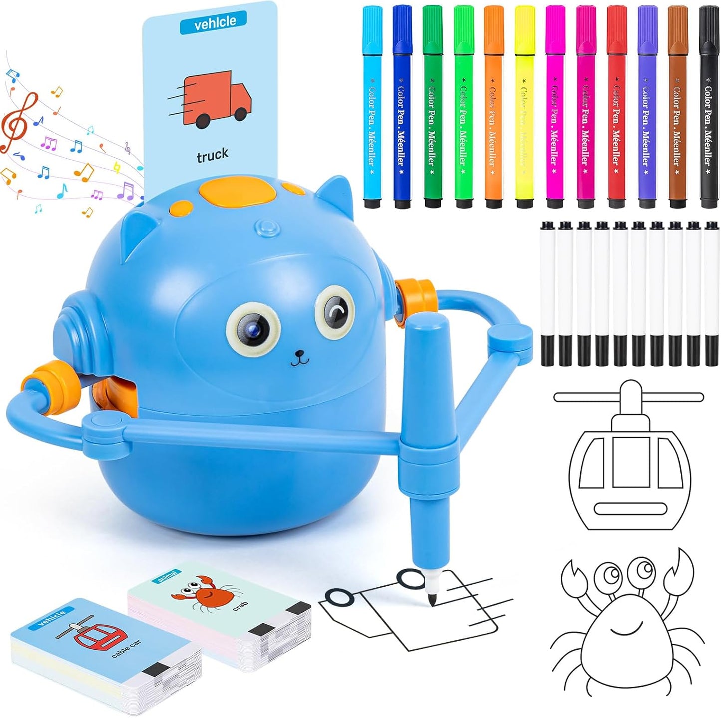Interactive Educational Drawing Robot for Kids Age 3+ Fun