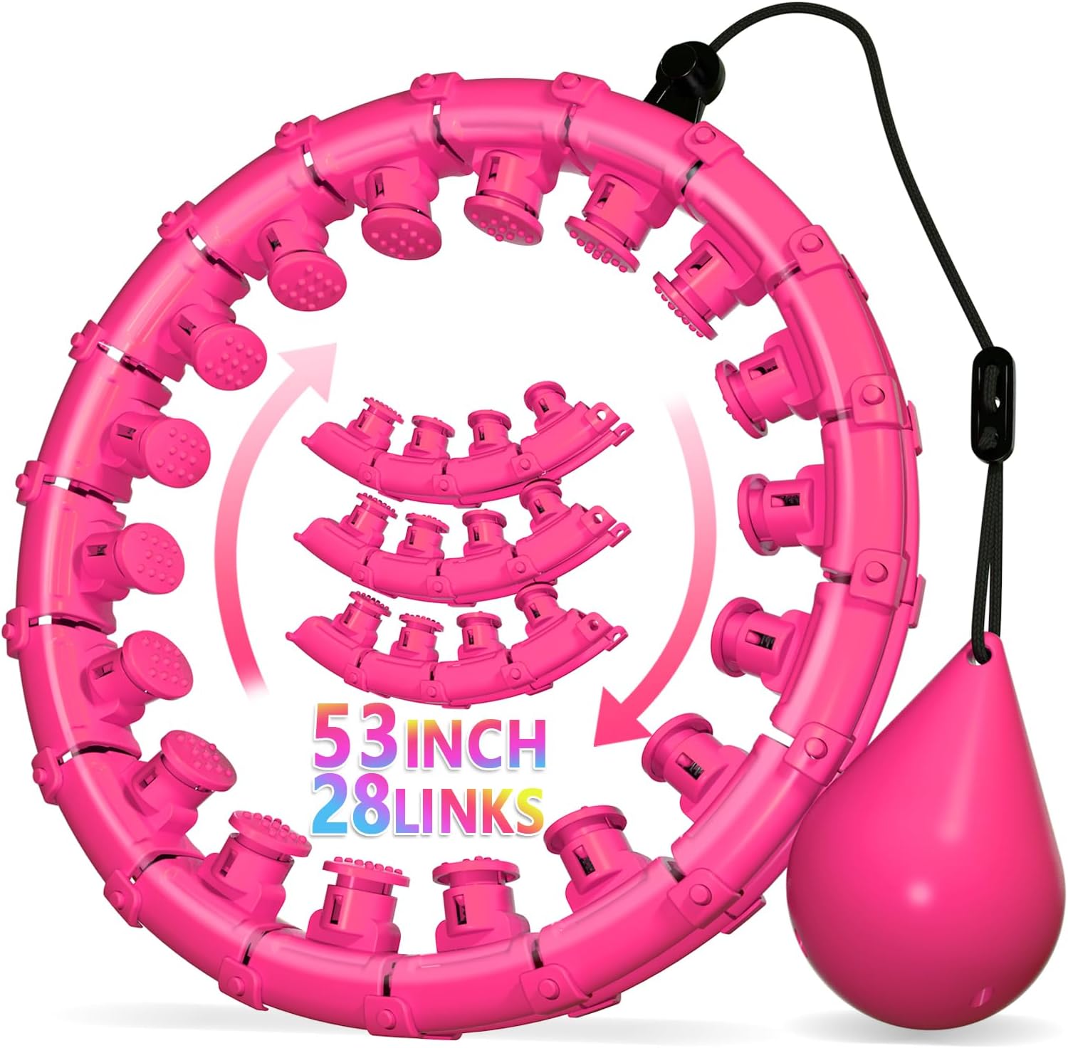 Weighted Hula Infinity Fitness Hoop for Effective Weight Loss
