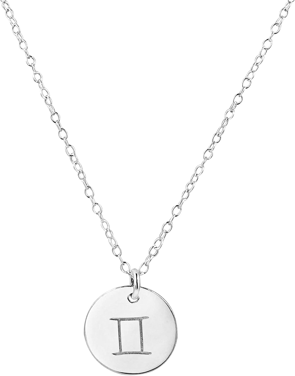Handmade Zodiac Charm Necklace in Sterling Silver and Gold