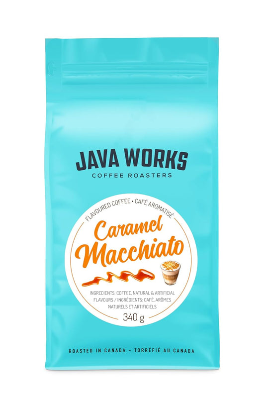 Java Works Caramel Macchiato Flavored Coffee - No Added Sugar