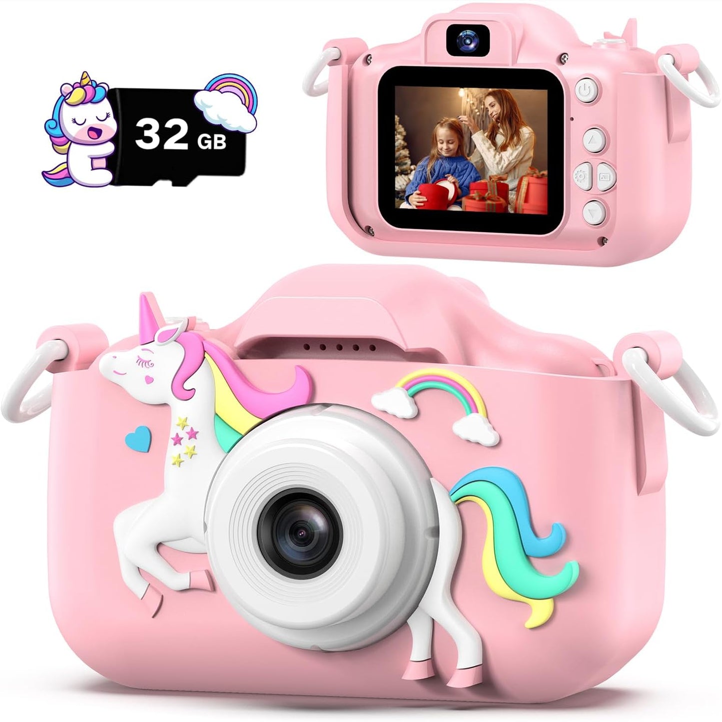 Dwfit HD Selfie Kids Camera - Perfect Gift for 3-12 Year Olds