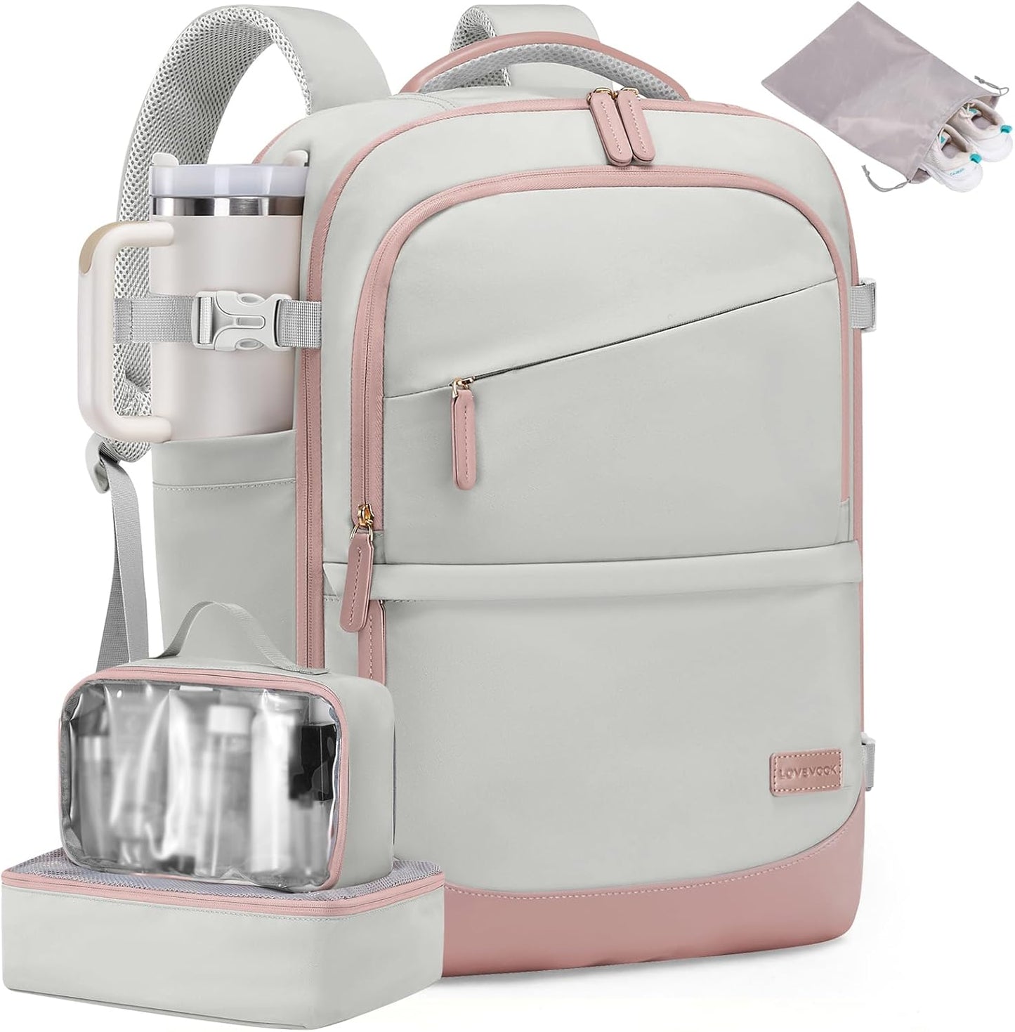 LOVEVOOK Travel Backpack for Women & Men - 40L Carry On Bag