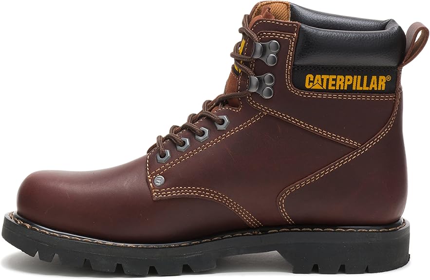 CAT Men's Second Shift Soft Toe Work Boot for Comfort and Durability