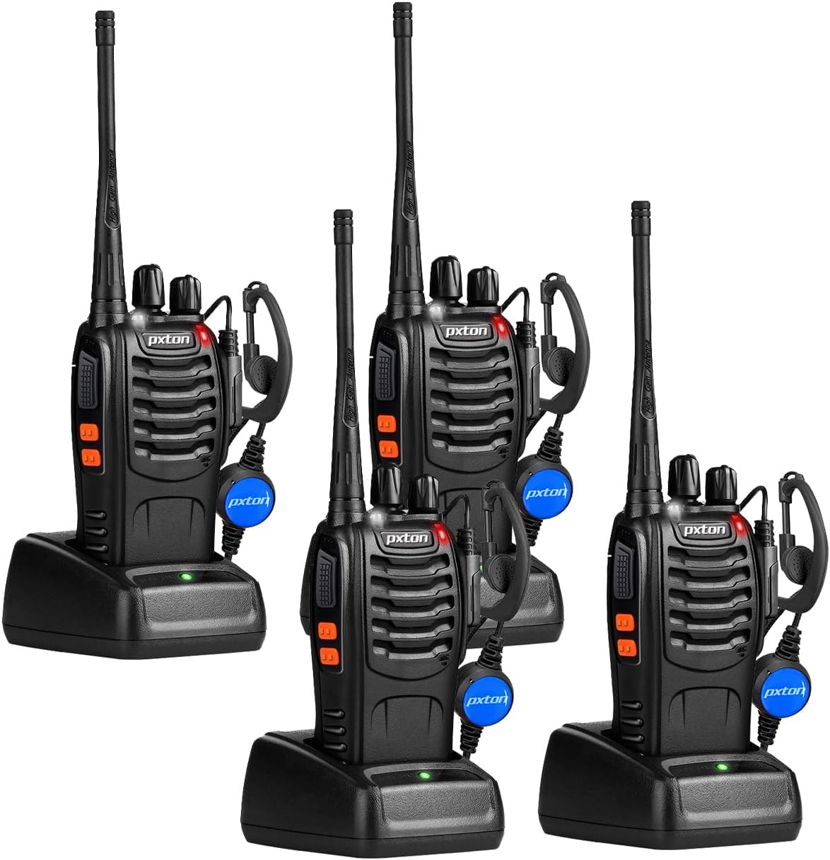 Rechargeable Walkie Talkies with Earpieces and Long Range