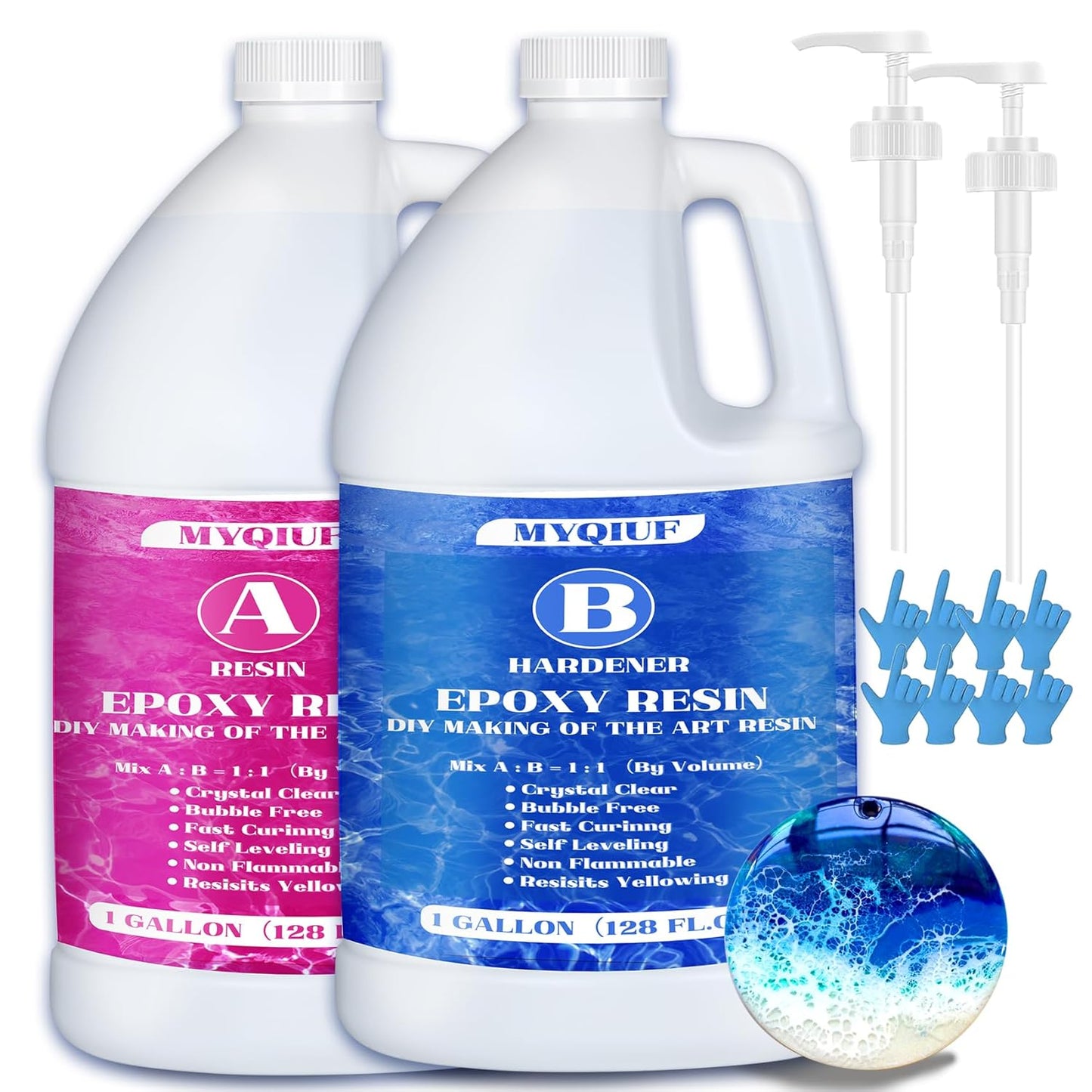 Epoxy Resin Kit for DIY Crafts - Crystal Clear & Durable