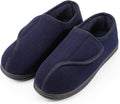 LongBay Men's Memory Foam Diabetic Slippers for Swollen Feet - Plush
