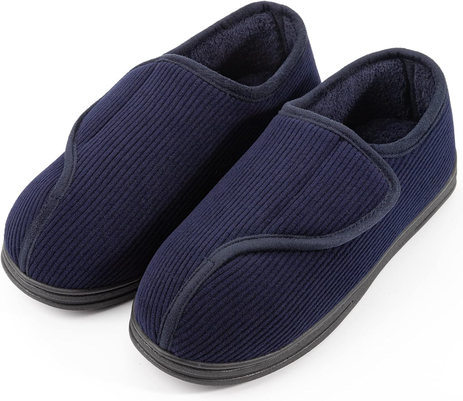 LongBay Men's Memory Foam Diabetic Slippers for Comfort & Support