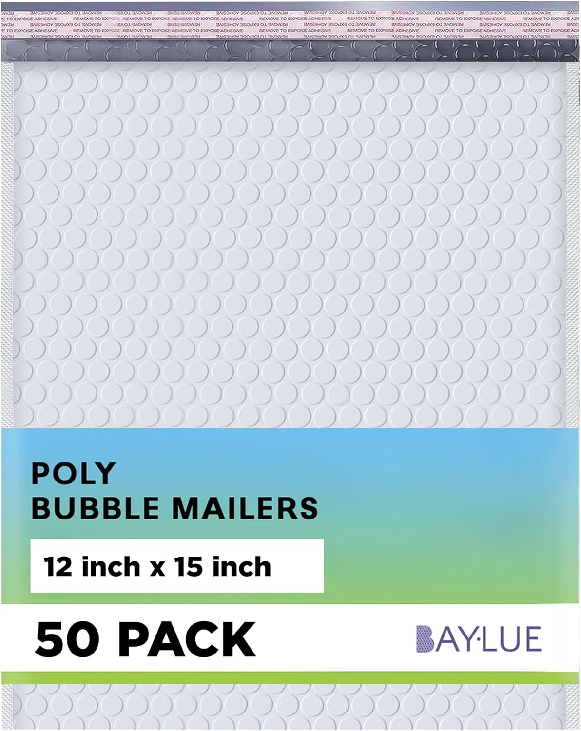 White Large Poly Bubble Mailers 12x15 inch for Secure Shipping