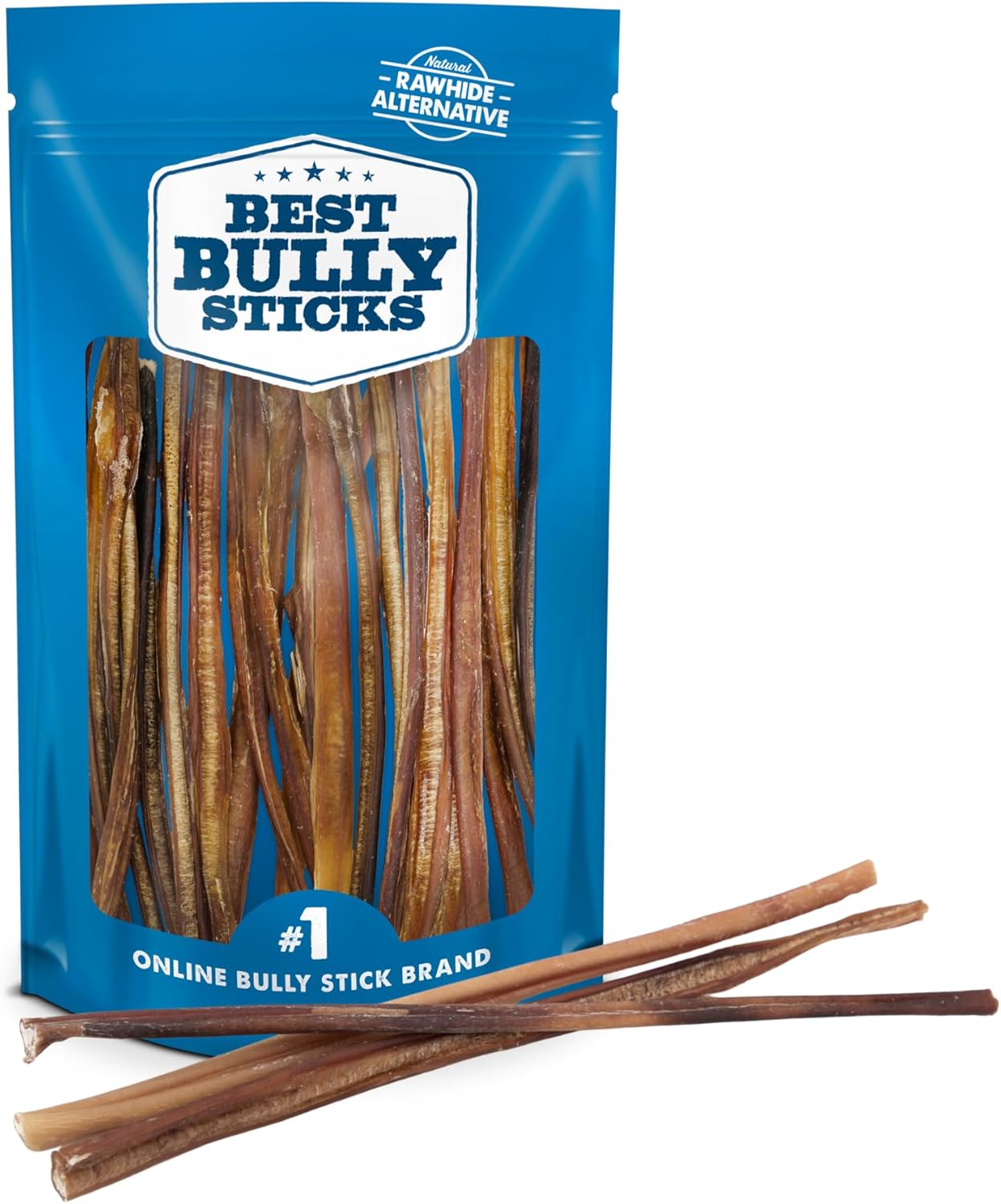 12 Inch Odor-Free Bully Sticks for Dogs - 24 Count Pack