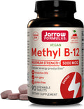 Jarrow Formulas Vitamin B12 5000 mcg Chewable Tablets - Energy & Brain