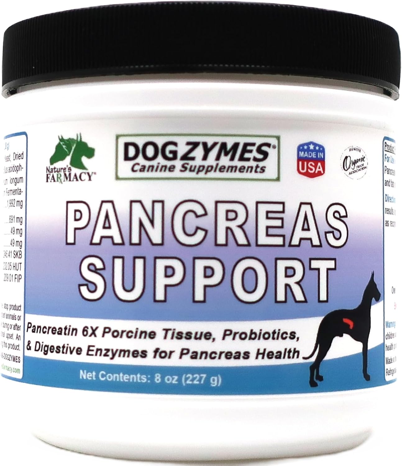 Dogzymes Pancreas Support for Dogs - 8 Ounce Quality Formula