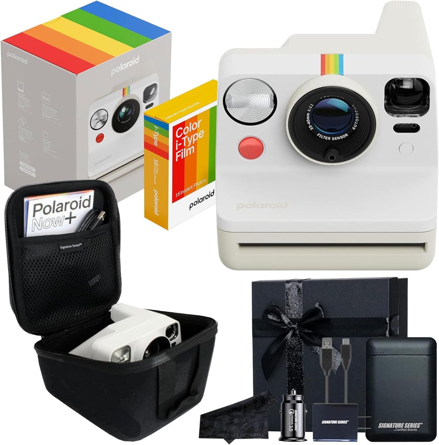Polaroid Now 3rd Generation Instant Film Camera with Gift Bundle