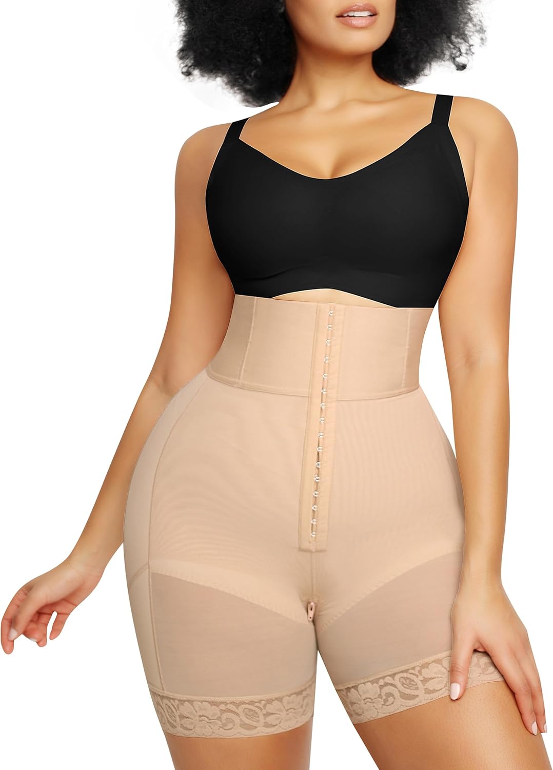 High Waisted Body Shaper Shorts for Women with Tummy Control