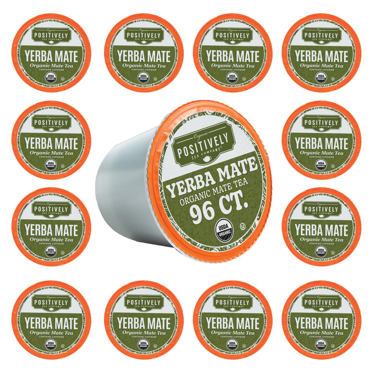 Organic Yerba Mate Tea Pods for K-Cup Compatible Machines