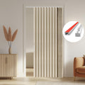 AJAZZ 100% Blackout Accordion Door Curtain - Hidden Magnetic Closure