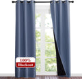 Full Shade Blackout Curtain Panels 84 in Pair - Thermal Noise Reducing
