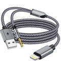 Apple Mfi Certified 2-in-1 Aux Cord + Charge Cable by UWOXX