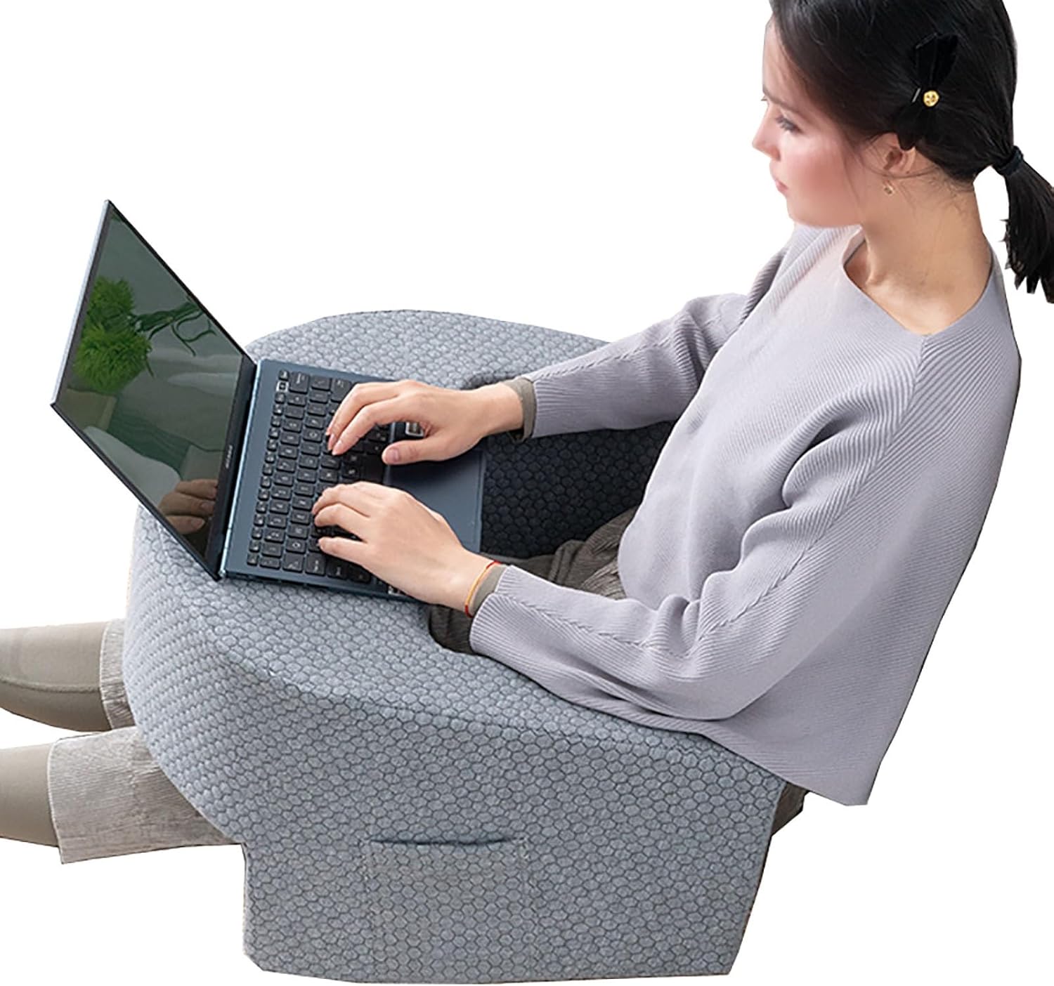 Cozy Bed Rest Pillow with Pockets - Pain Relief!