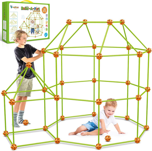 V-Opitos 180 Pack Fort Building Kits for Creative Kids Fun